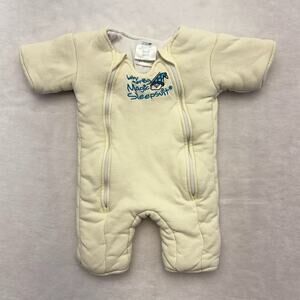 Baby Merlin's Magic Sleepsuit Size Small 3-6 Months 12-18 LBS Ivory